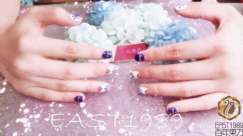  青花美甲怎么做？保定東方技工學(xué)校教你巧做美甲！